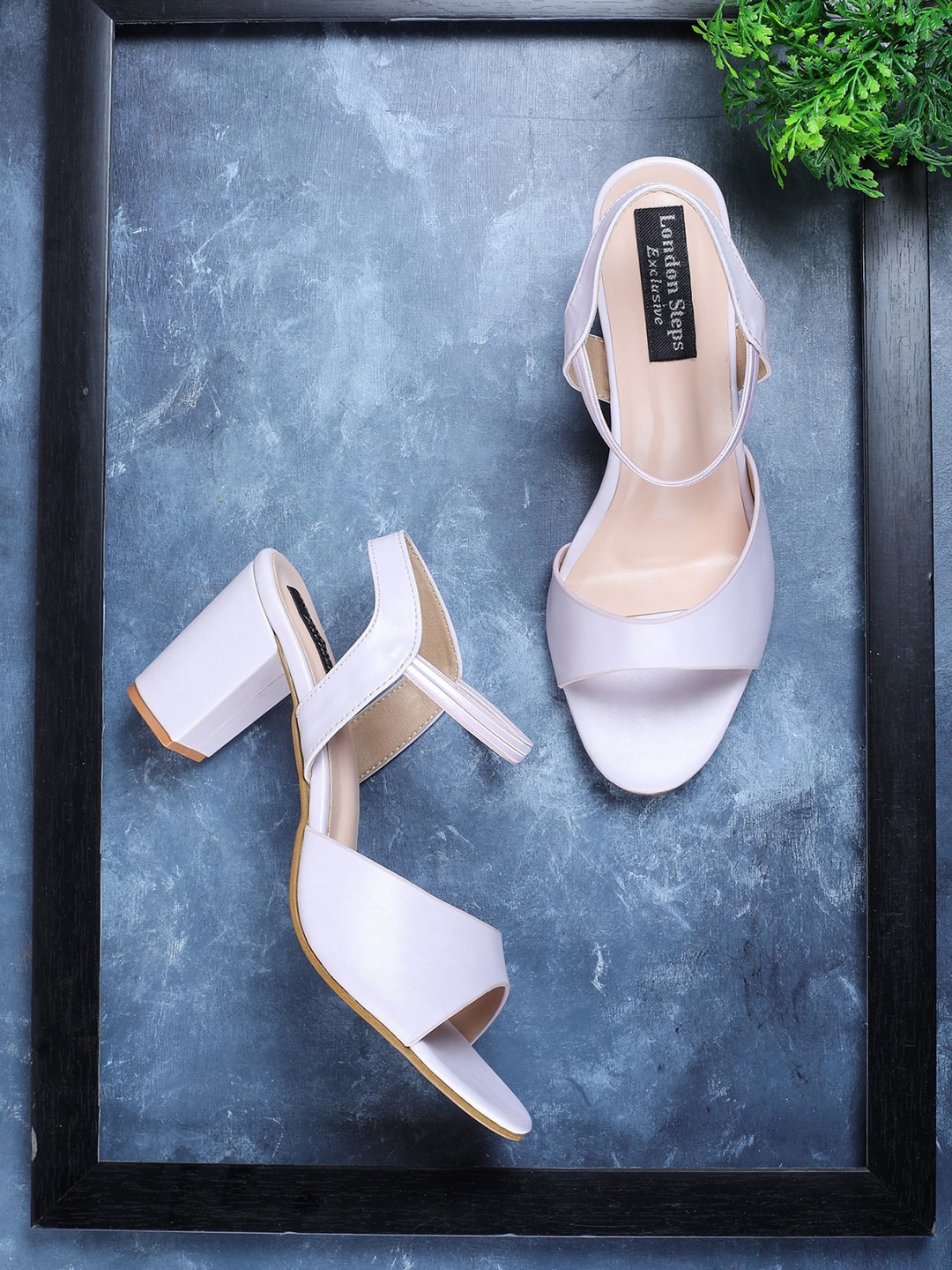 

LONDON STEPS Solid Block Heels, Lavender
