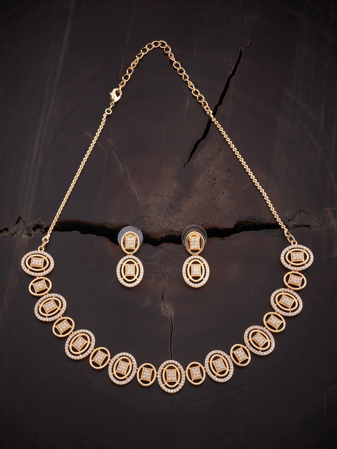 

Kushal's Fashion Jewellery Gold-Plated & CZ-Studded Jewellery Set