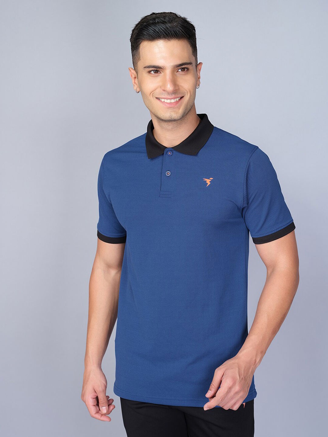 

Technosport Polo Collar Antimicrobial Training T-shirt, Blue