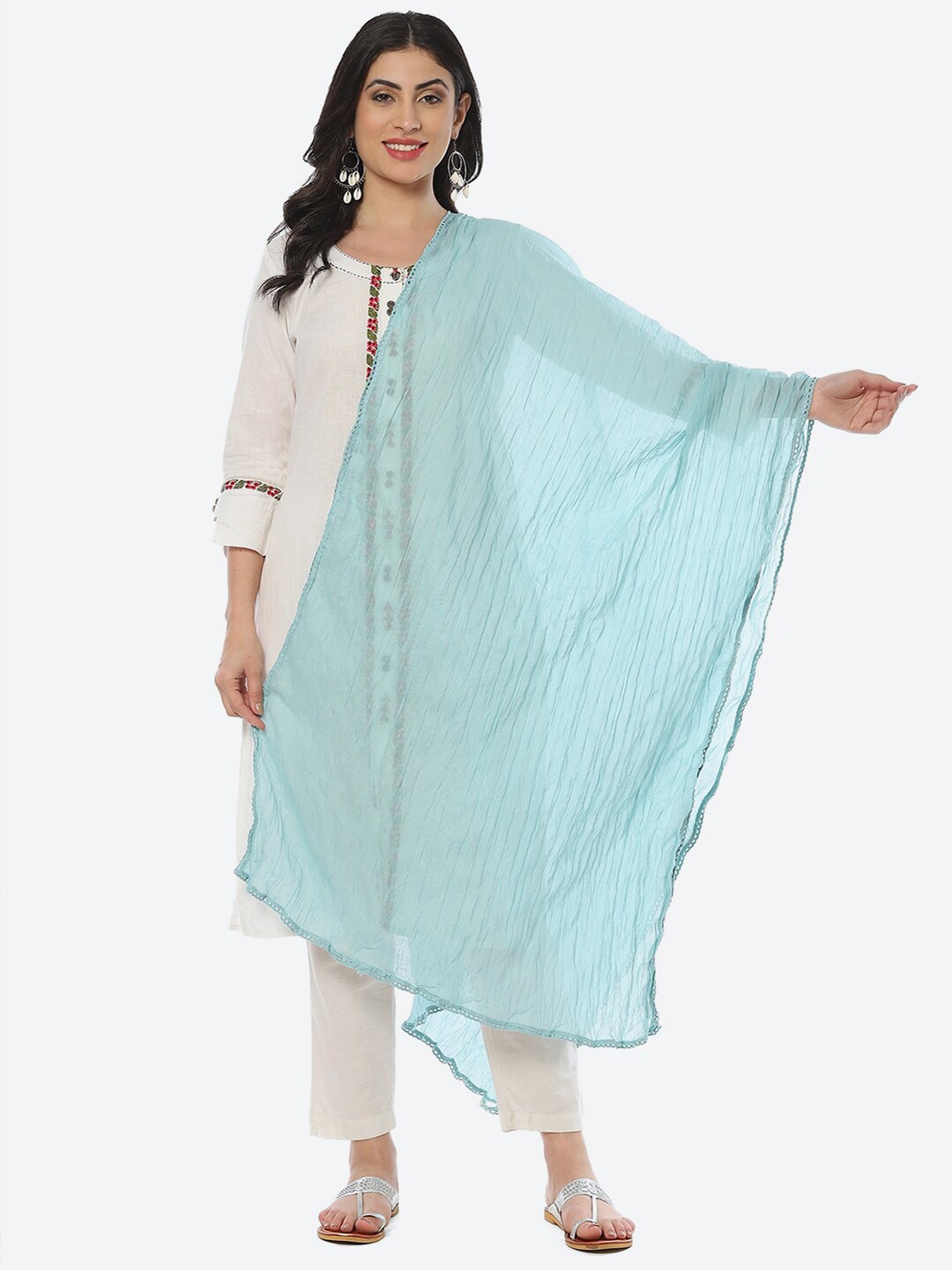 

Biba Dupatta with Gotta Patti, Blue