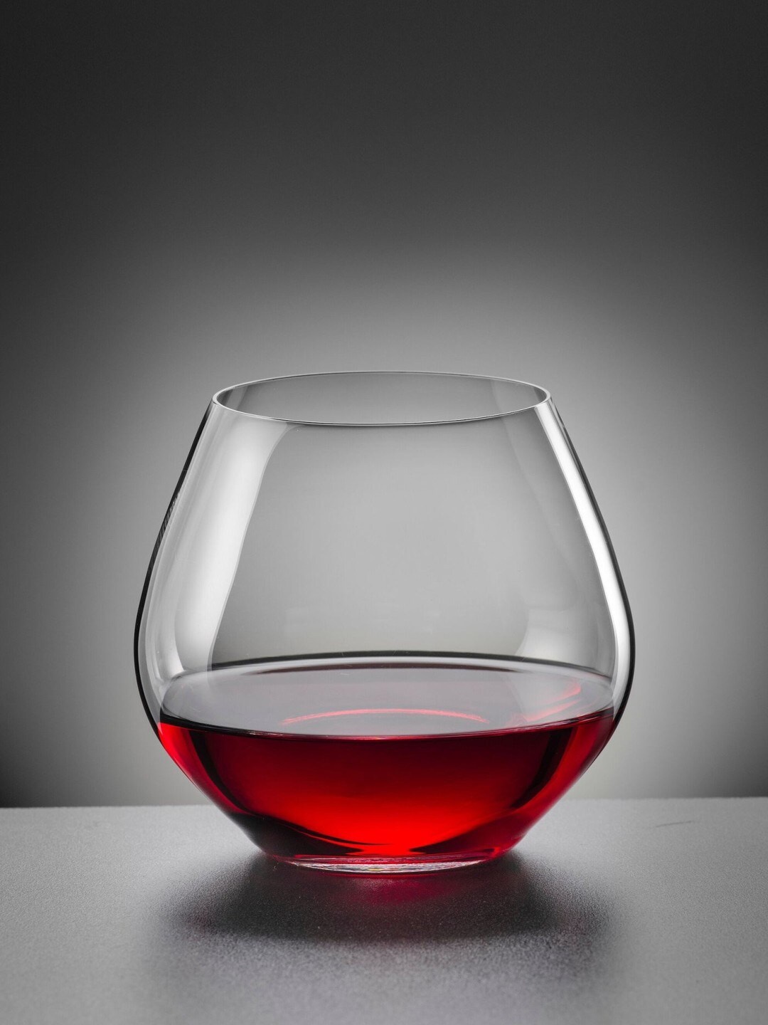 

smart serve Amoroso Transparent 2 Pcs Stemless Crystal Wine Glass 440 ml Each