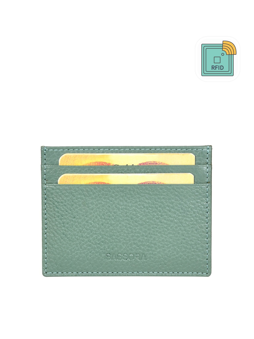 

Sassora Women Leather Card Holder, Green