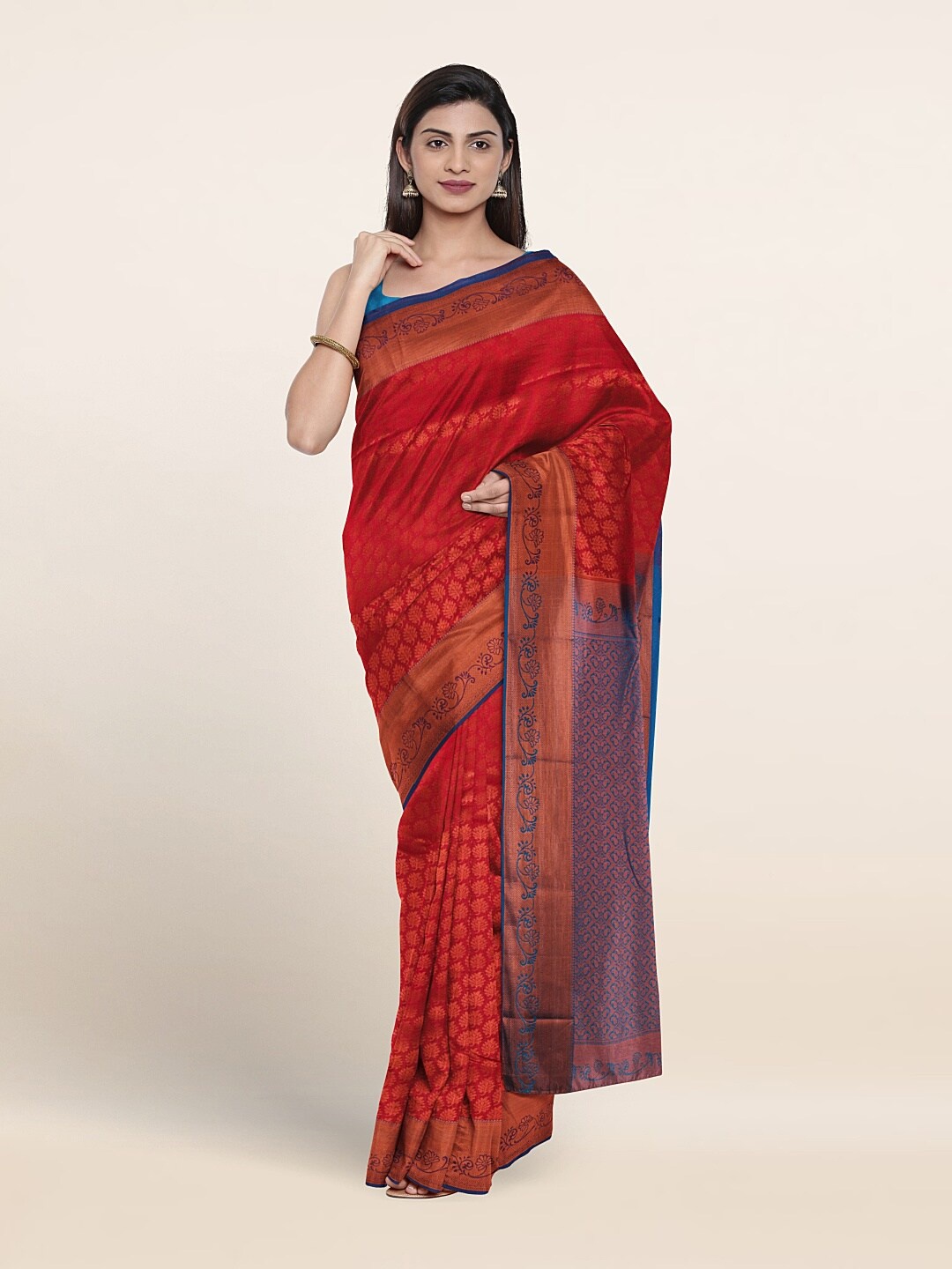 

Pothys Woven Design Zari Art Silk Saree, Pink