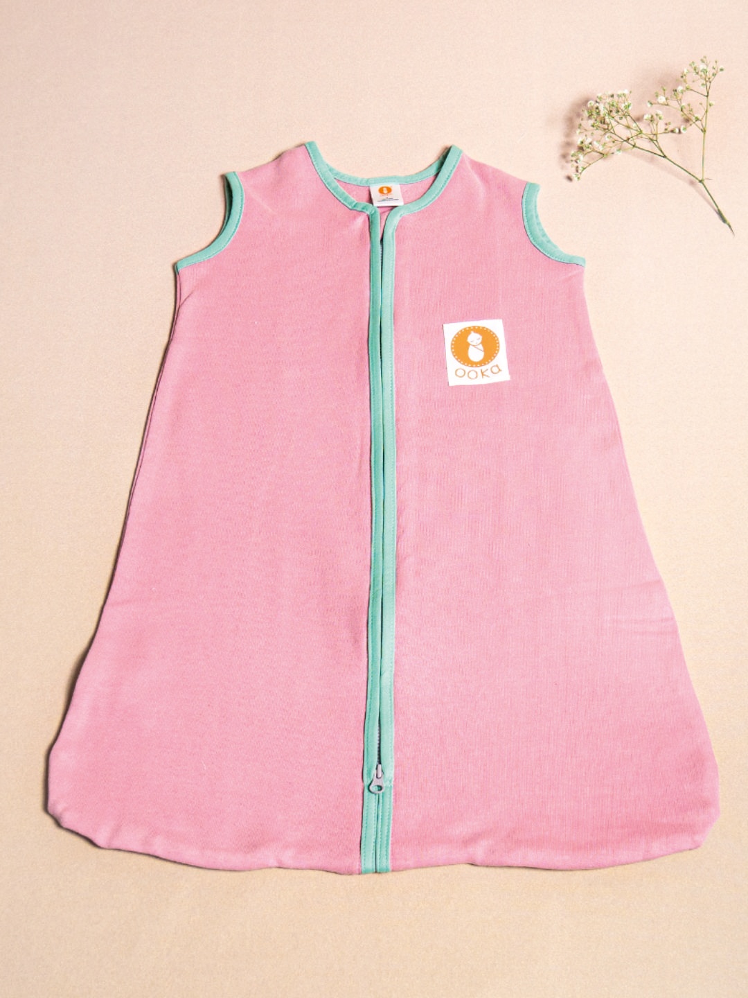 

OOKA Infants Kids Pure Cotton Fleece Warm Sleep Sack, Pink