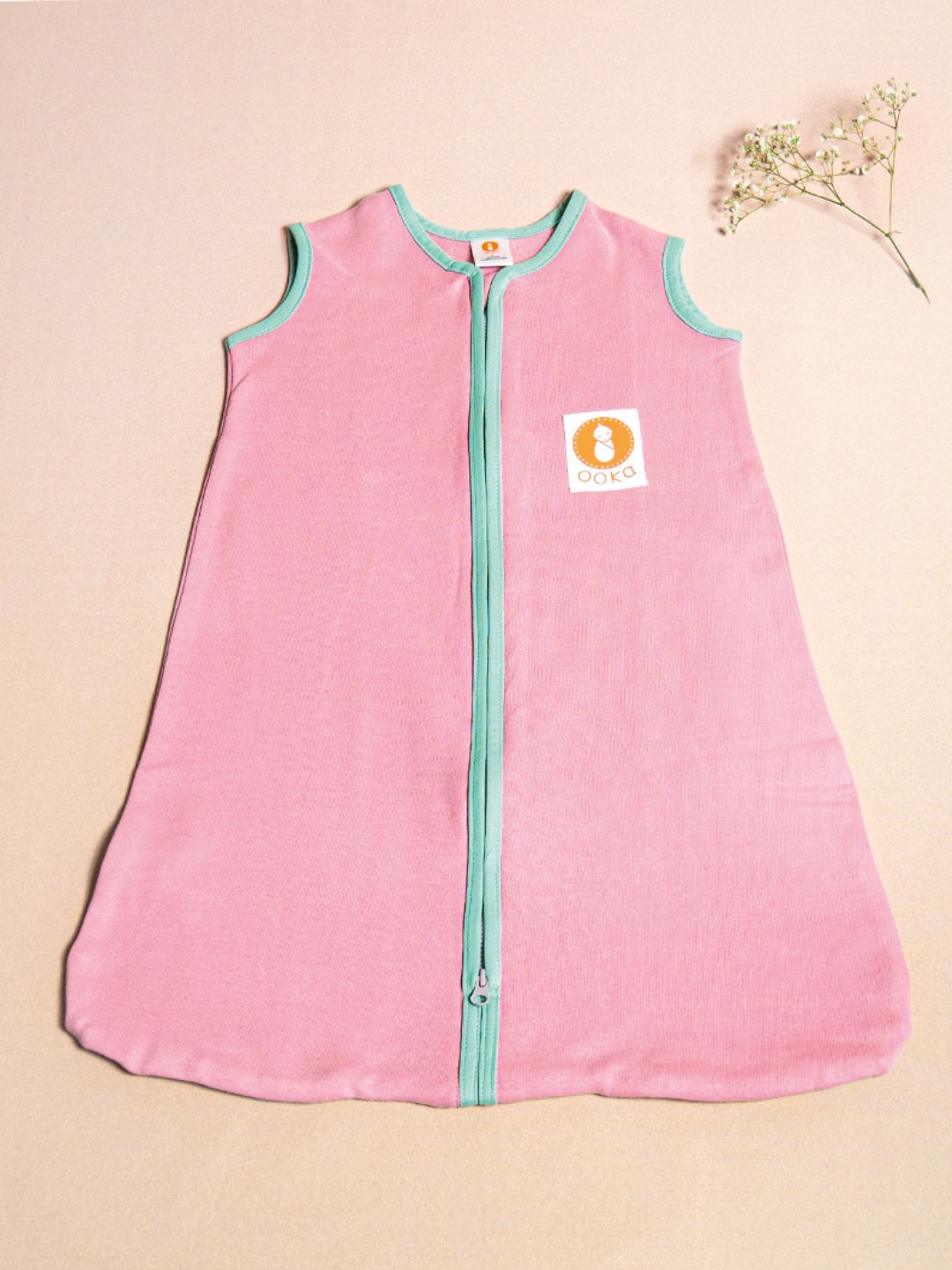 

OOKA Infants Kids Pure Cotton Fleece Warm Sleep Sack, Pink