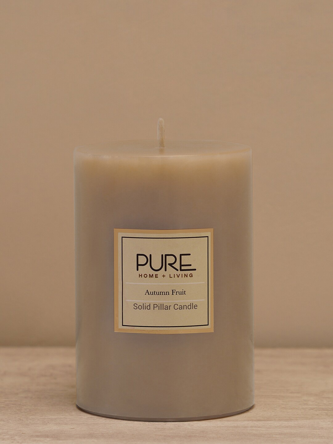 

Pure Home and Living Beige Autumn Fruit Fragrance Pillar Candle