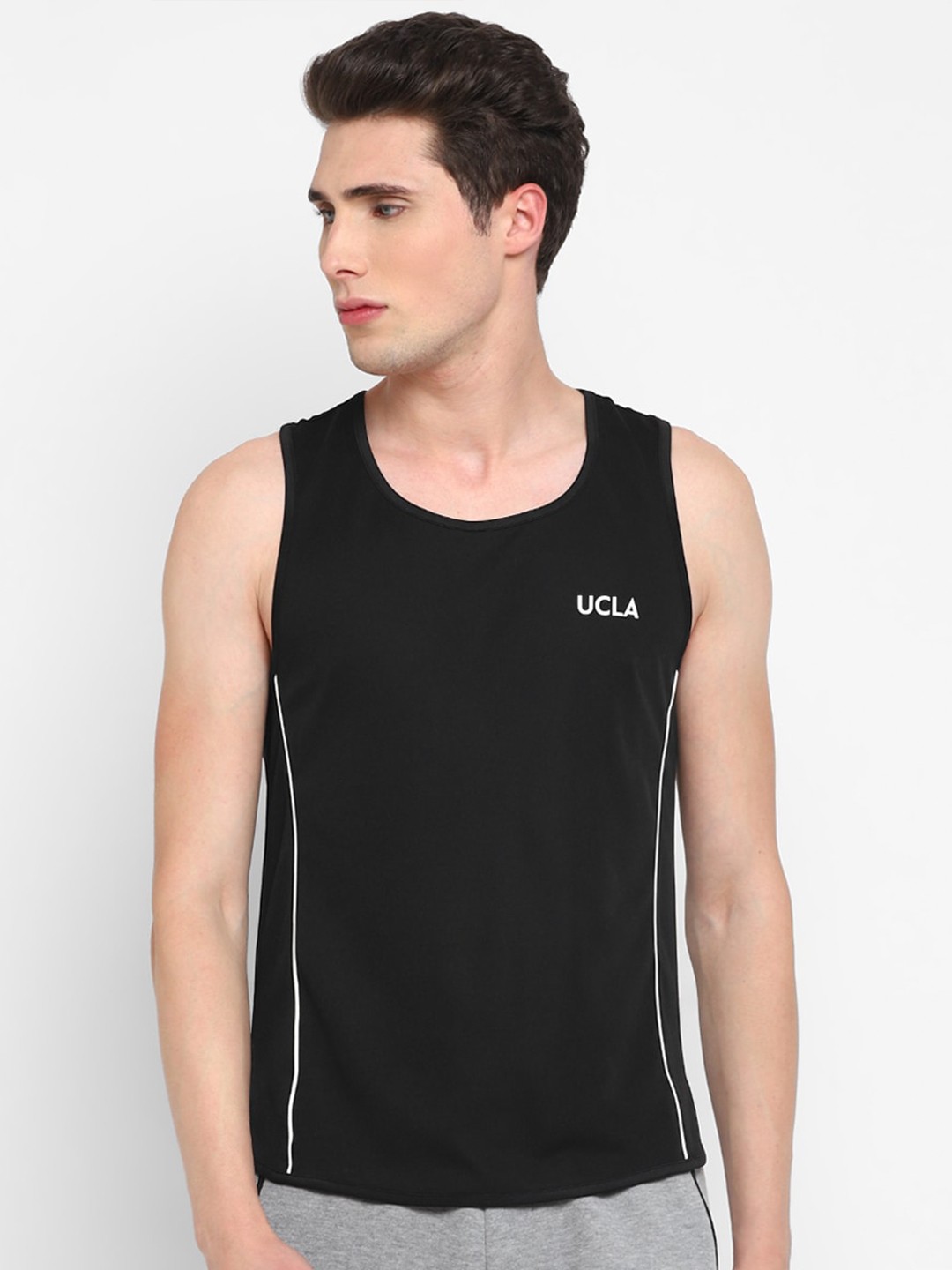 

UCLA Men Antimicrobial Sports Sleeveless T-shirt, Black