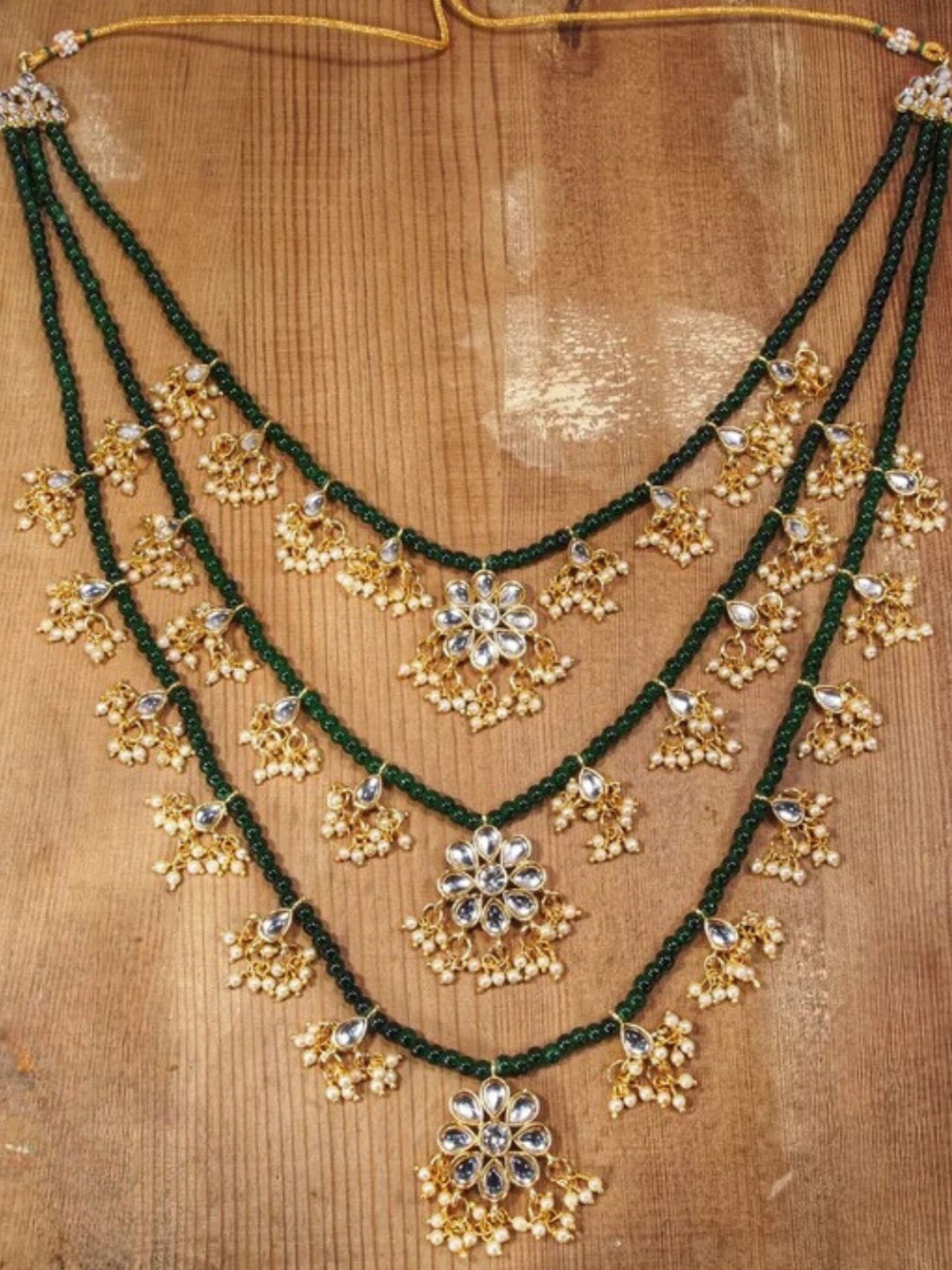 

I Jewels Men Gold-Plated Layered Necklace