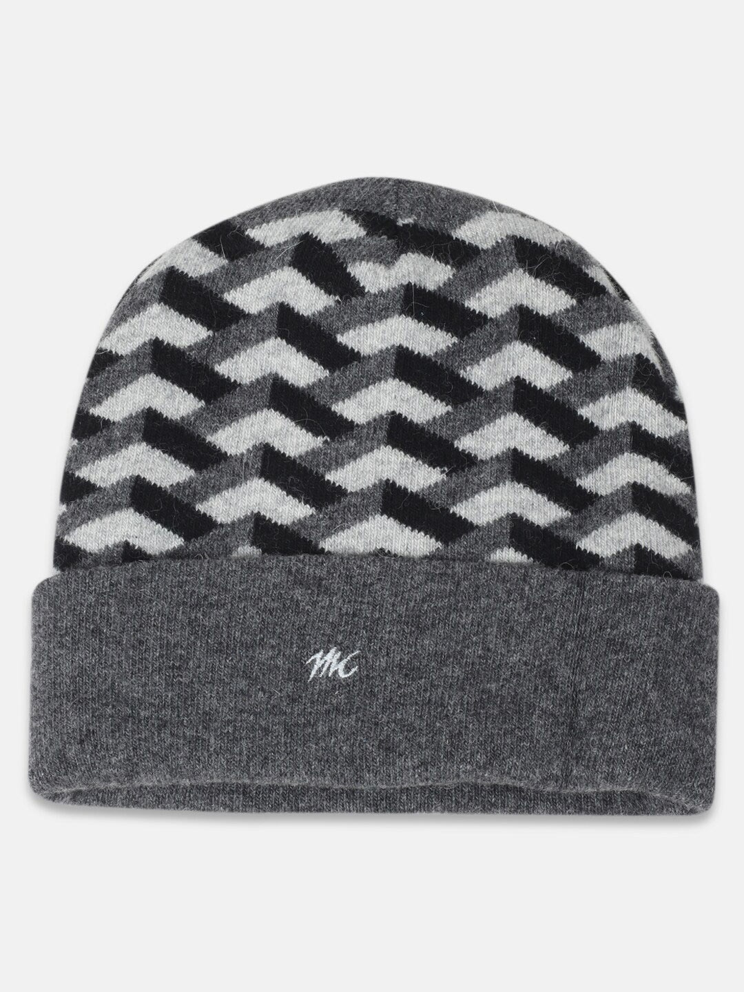

Monte Carlo Men Self Design Beanie, Grey