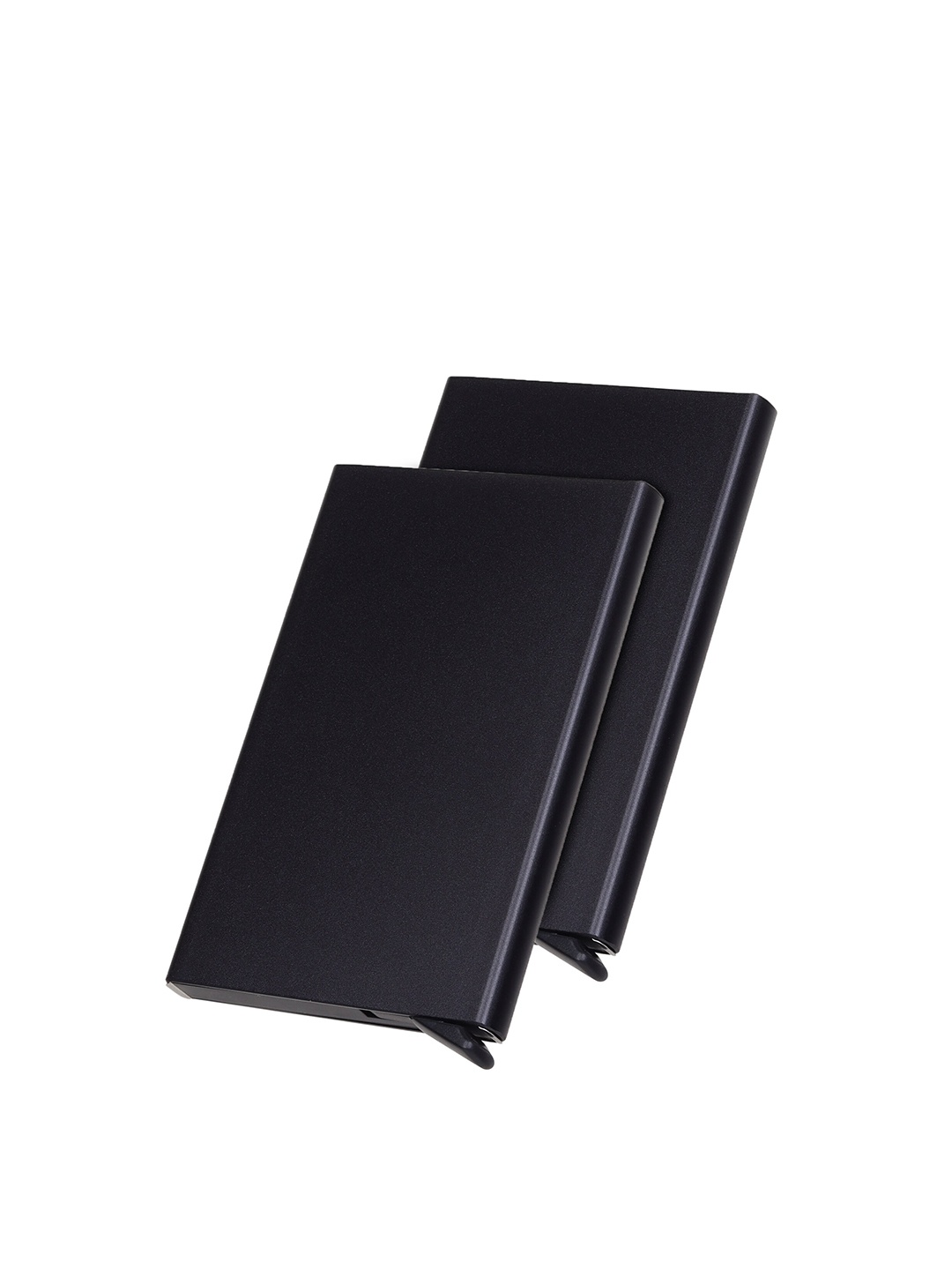 

WILD EDGE Set of 2 Card Holder, Black