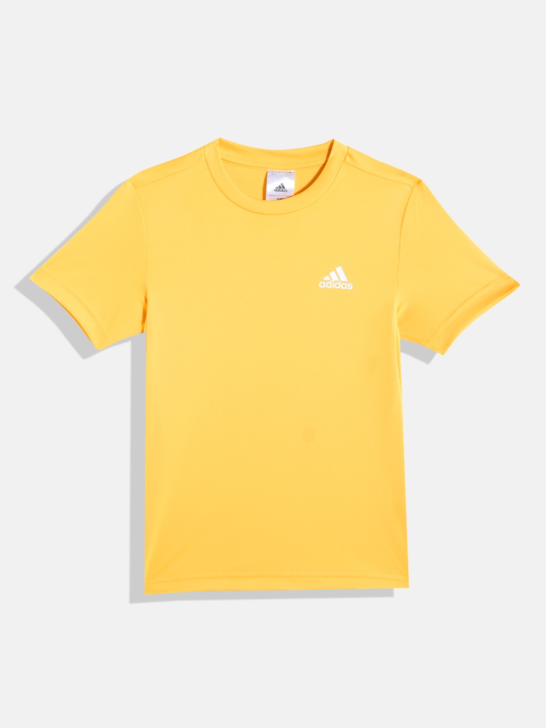 

ADIDAS Boys Brand Logo Printed Detail PERF. T-shirt, Yellow