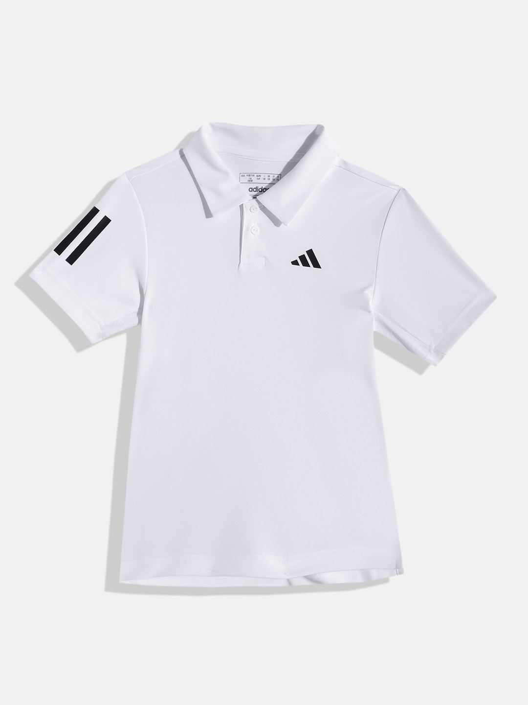 

ADIDAS Boys Club 3S Polo Collar Aeroready Tennis T-shirt, White