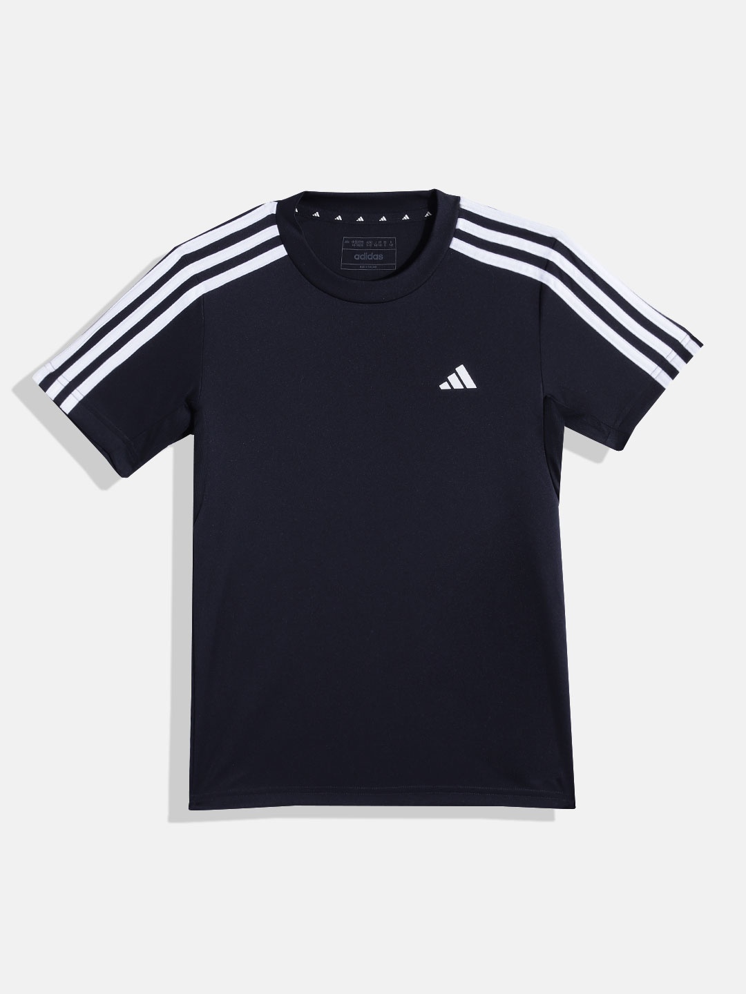 

ADIDAS Boys Brand Logo Detail Regular Fit U TR-ES 3S Training T-shirt, Navy blue