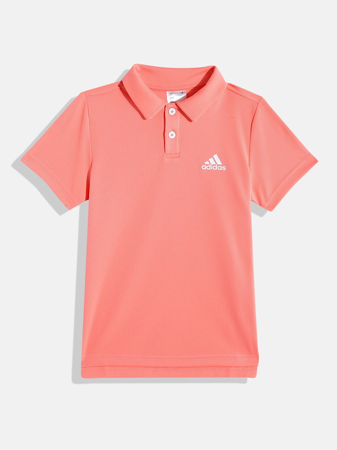 

ADIDAS Boys Brand Logo Print Detail Polo Collar T-shirt, Orange
