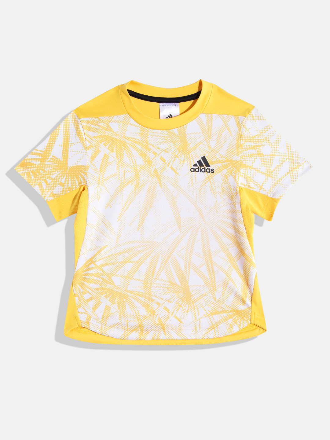 

ADIDAS Boys Abstract AO Printed T-shirt, Yellow