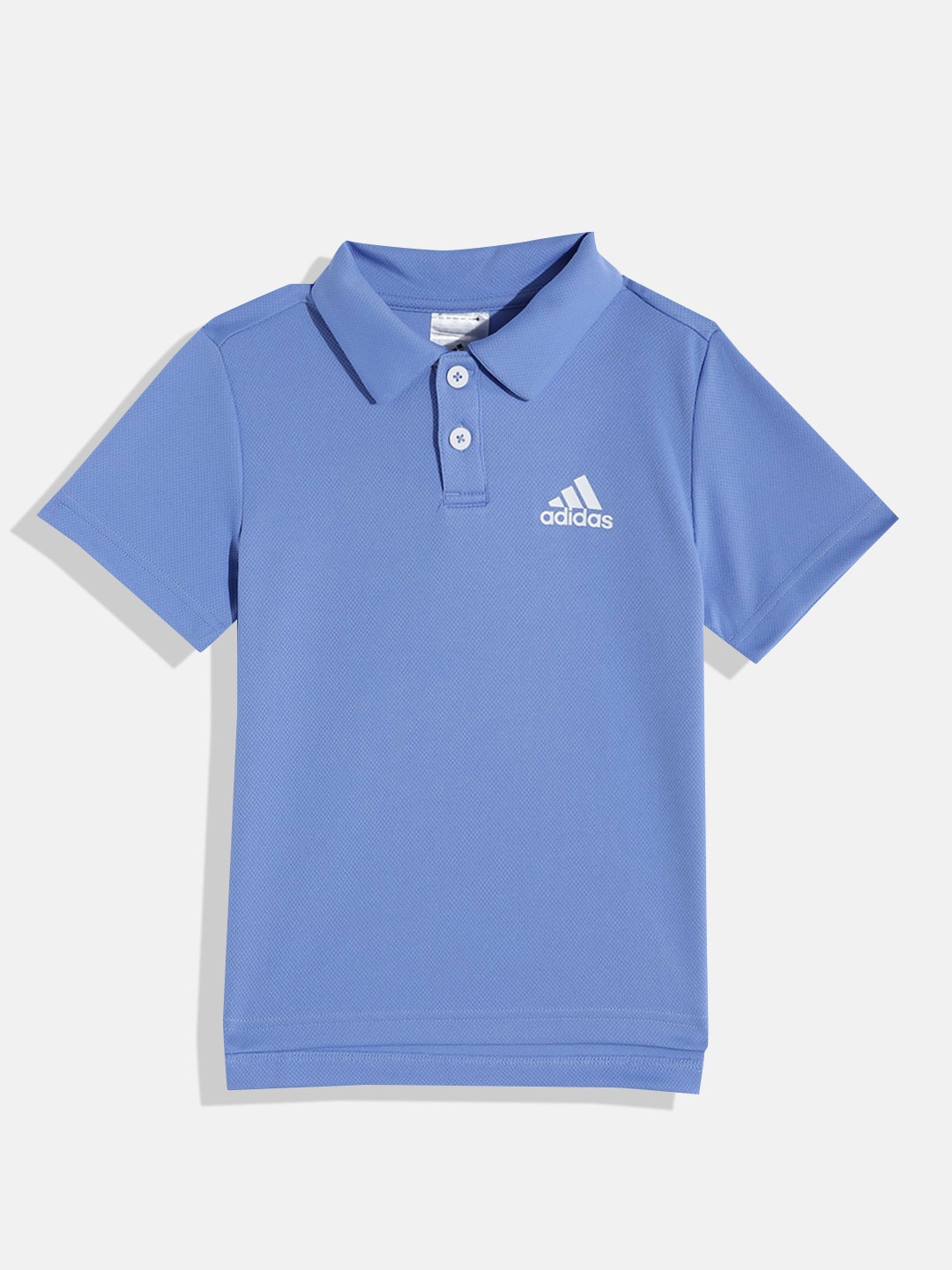 

ADIDAS Boys Brand Logo Printed Detail B Logo Polo T-shirt, Blue