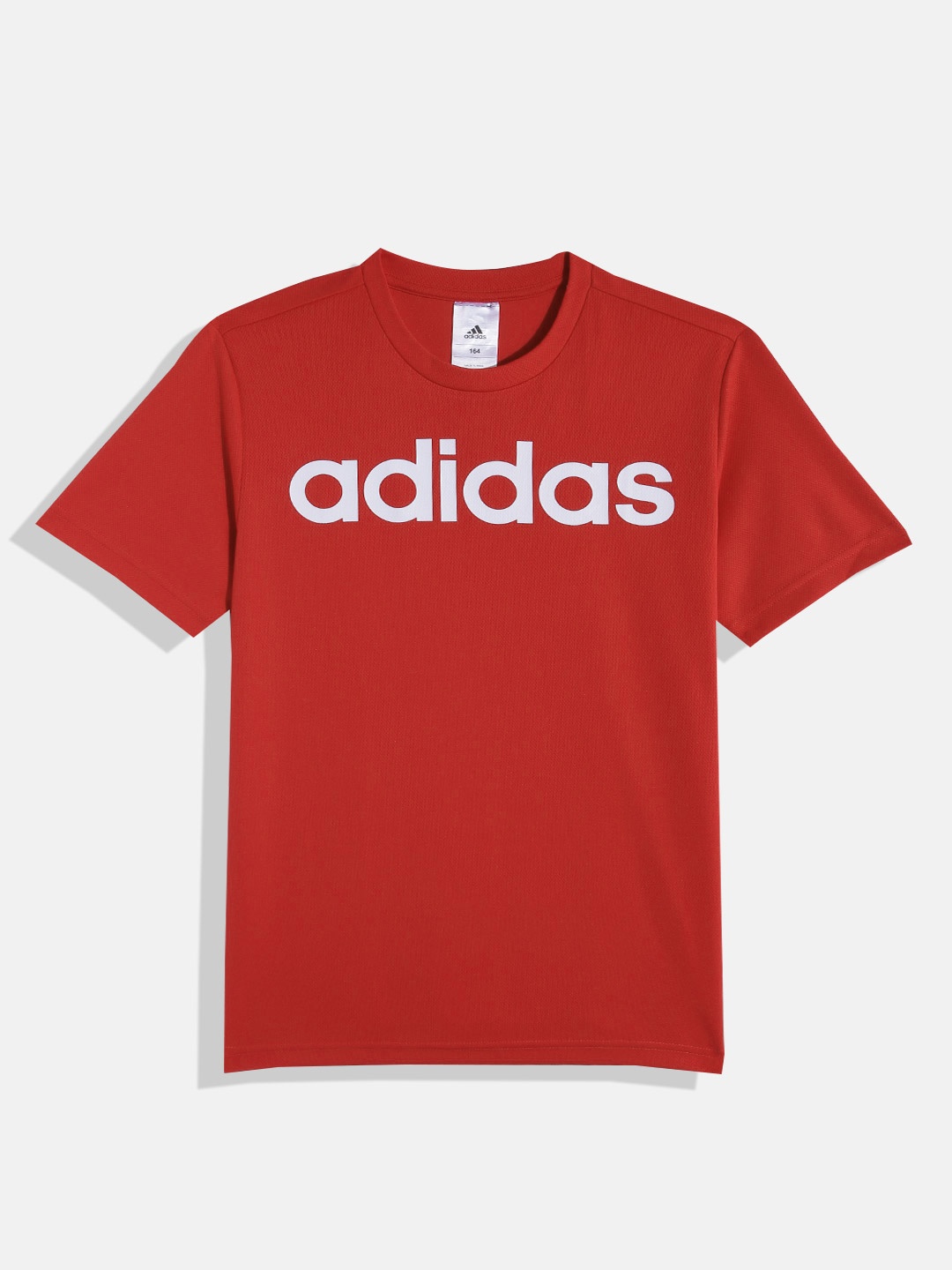 

ADIDAS Boys Brand Logo Printed Detail B Logo Moc Tee T-shirt, Red