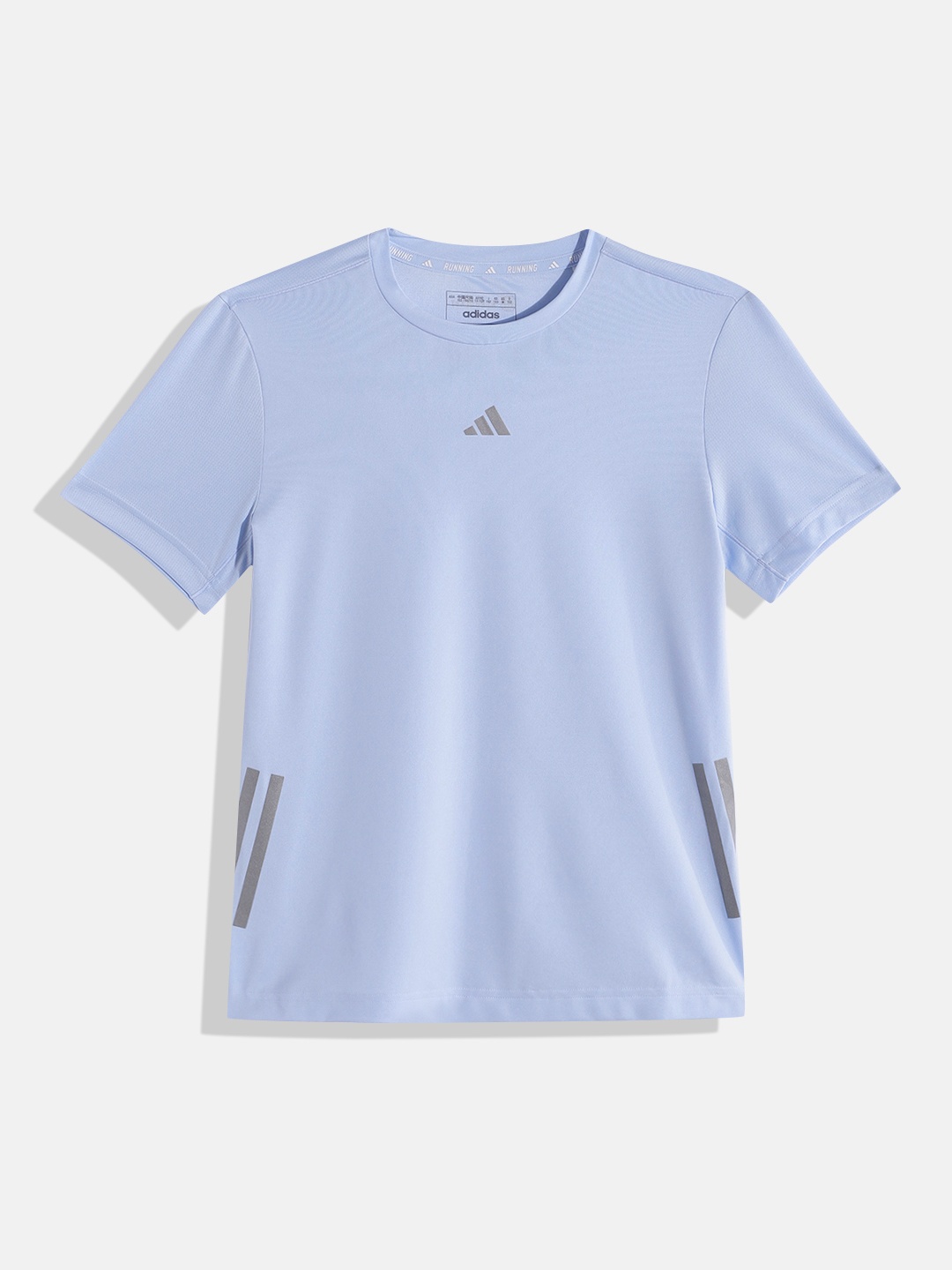 

ADIDAS Kids Run 3S Tee Aeroready Sports T-Shirts, Blue