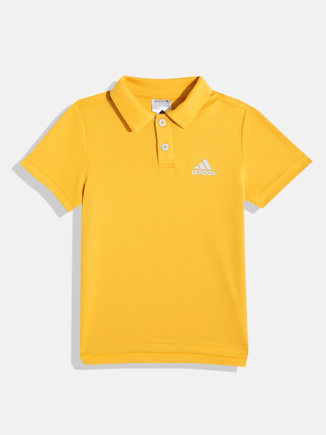 

ADIDAS Boys Brand Logo Printed Detail B Logo Polo T-shirt, Yellow