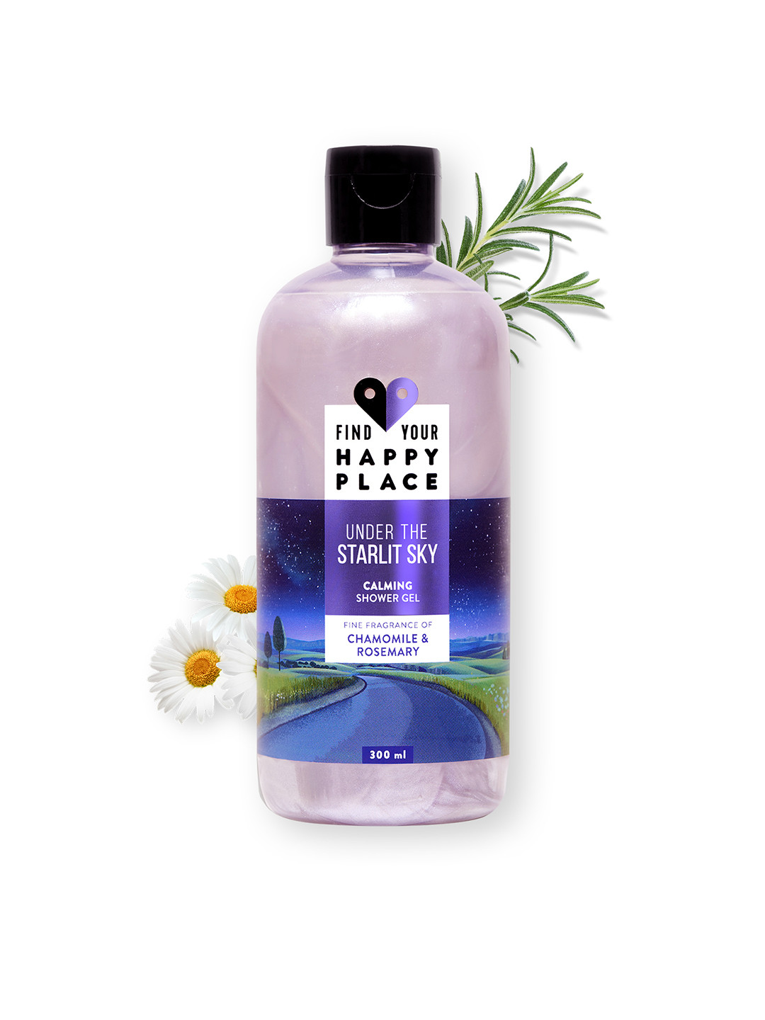 

FIND YOUR HAPPY PLACE Under The Starlit Sky Calming Shower Gel - 300ml, Lavender
