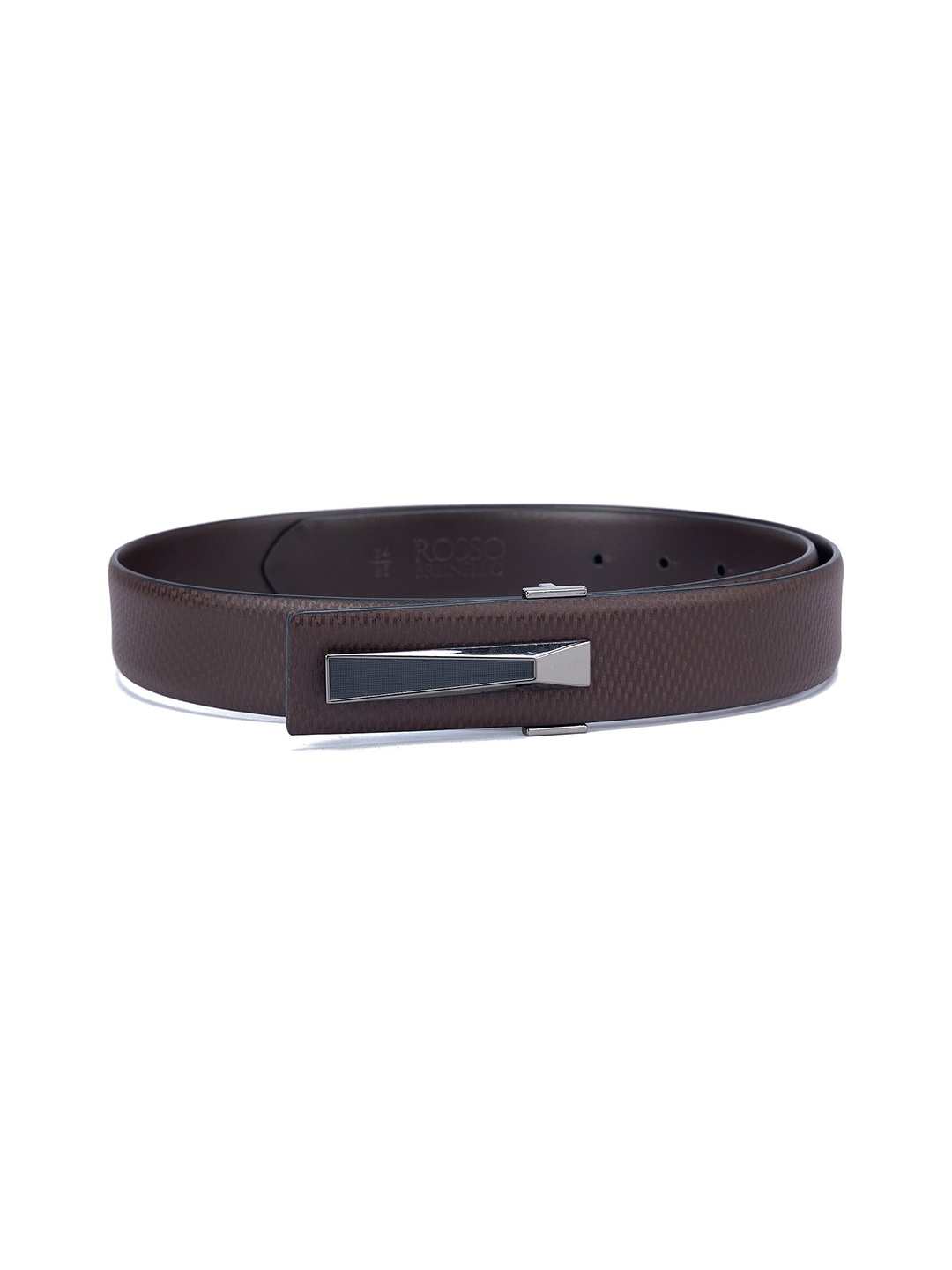 

ROSSO BRUNELLO Men Leather Formal Belt, Brown