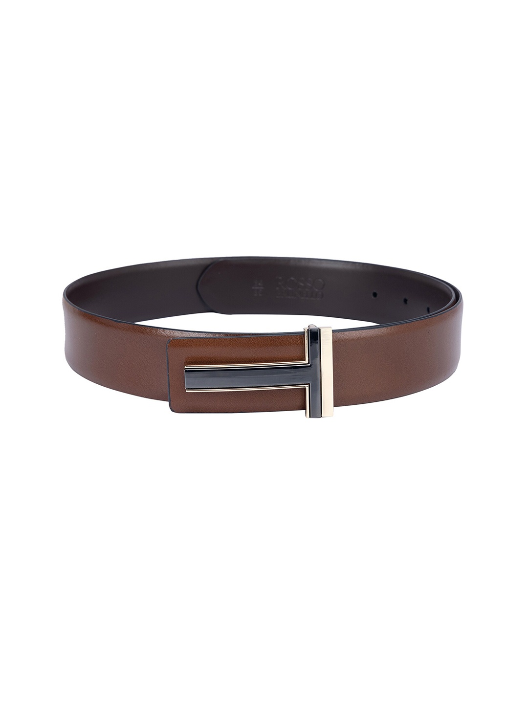 

ROSSO BRUNELLO Men Leather Belt, Brown