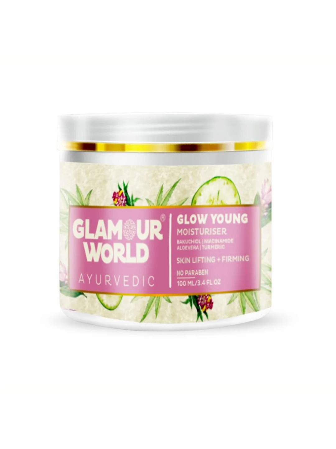 

Glamour World Ayurvedic Glow Young Face Moisturiser 100ml, White