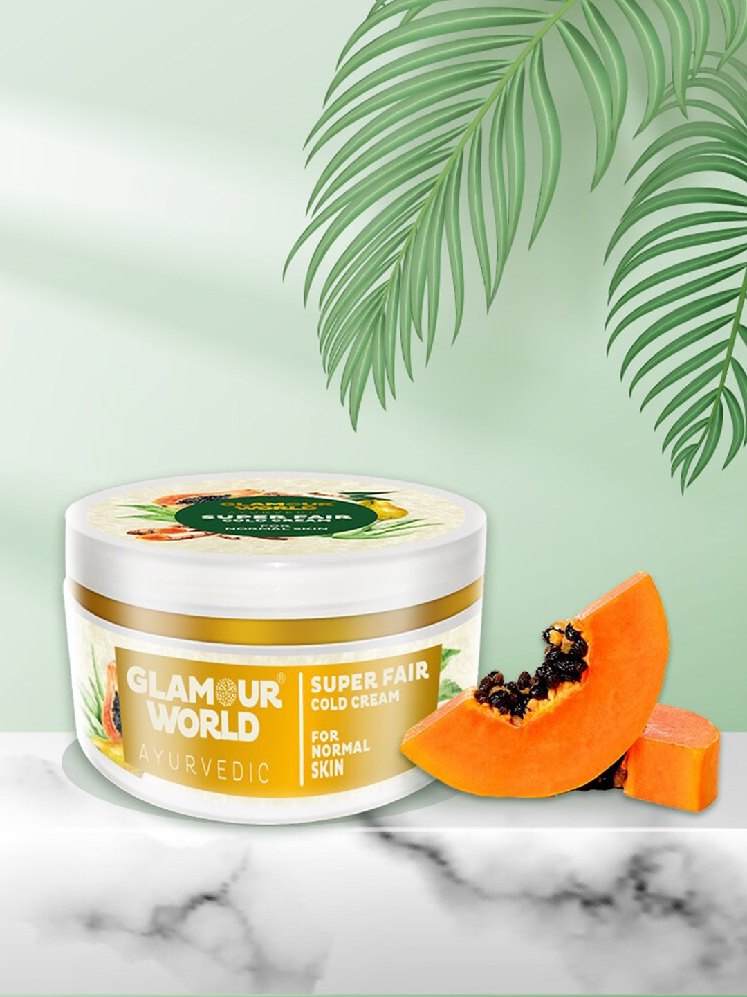 

Glamour World Ayurvedic Super Fair Cold Cream 100 gm, White