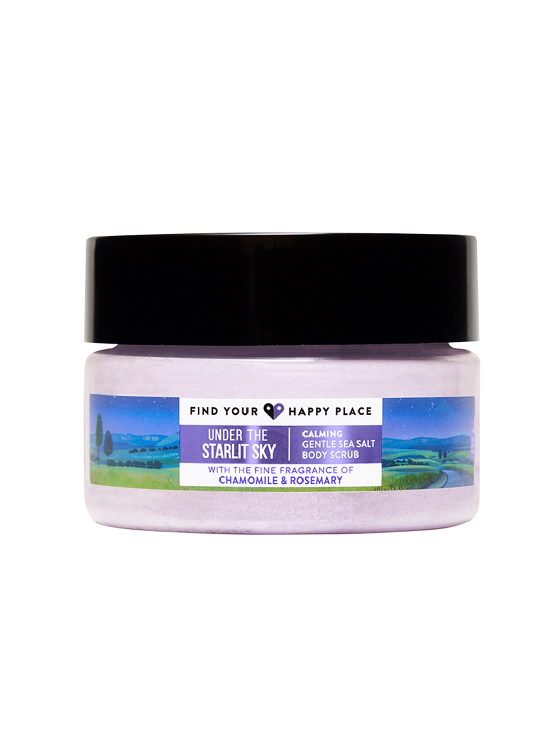 

FIND YOUR HAPPY PLACE Under The Starlit Sky Exfoliating Body Scrub with Chamomile - 250 g, Purple