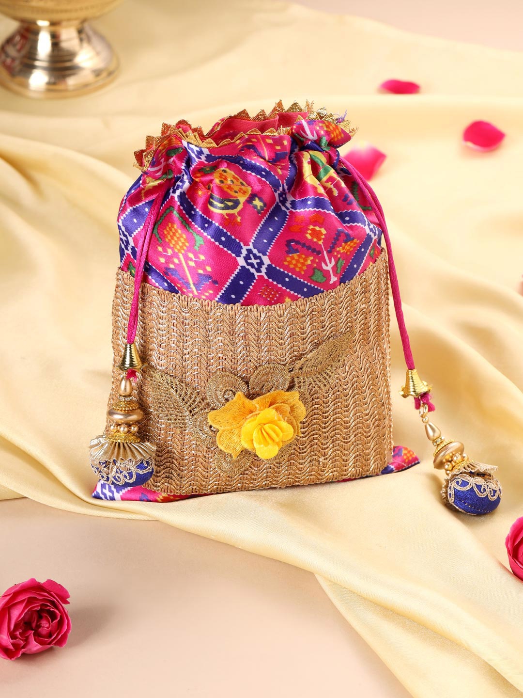 

VIRAASI STUDIO Assorted Embellished Potli Clutch