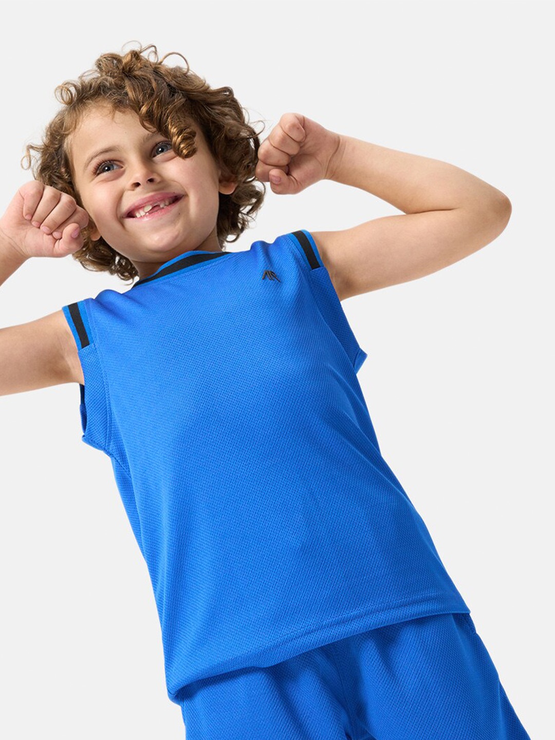 

Angel & Rocket Boys Round Neck Sleeveless T-shirt, Blue