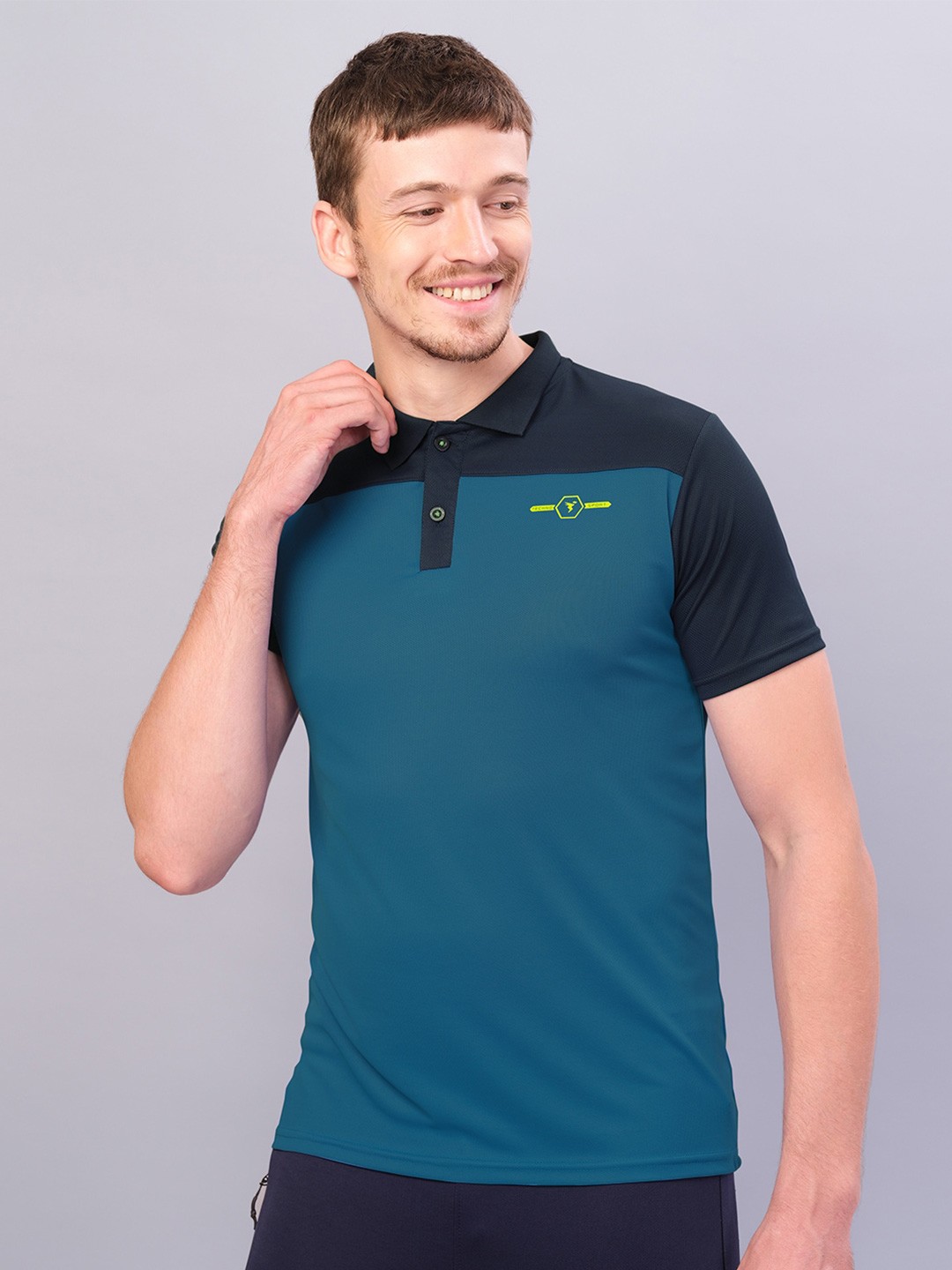 

Technosport Antimicrobial Active Polo T-shirt, Teal