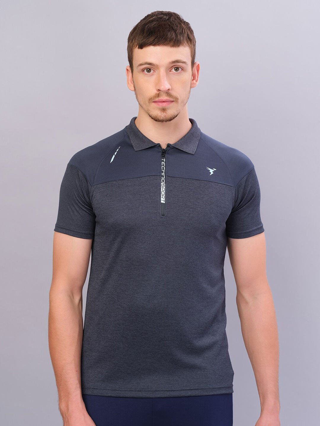 

Technosport Men Active Antimicrobial T-shirt, Charcoal