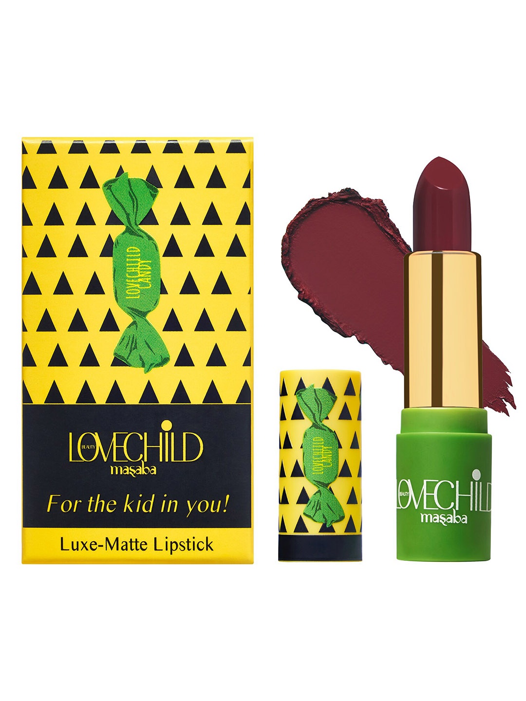 

Lovechild Masaba For The Kid In You Luxe-Matte Lipstick 4 g-Pan Tastic 12, Burgundy