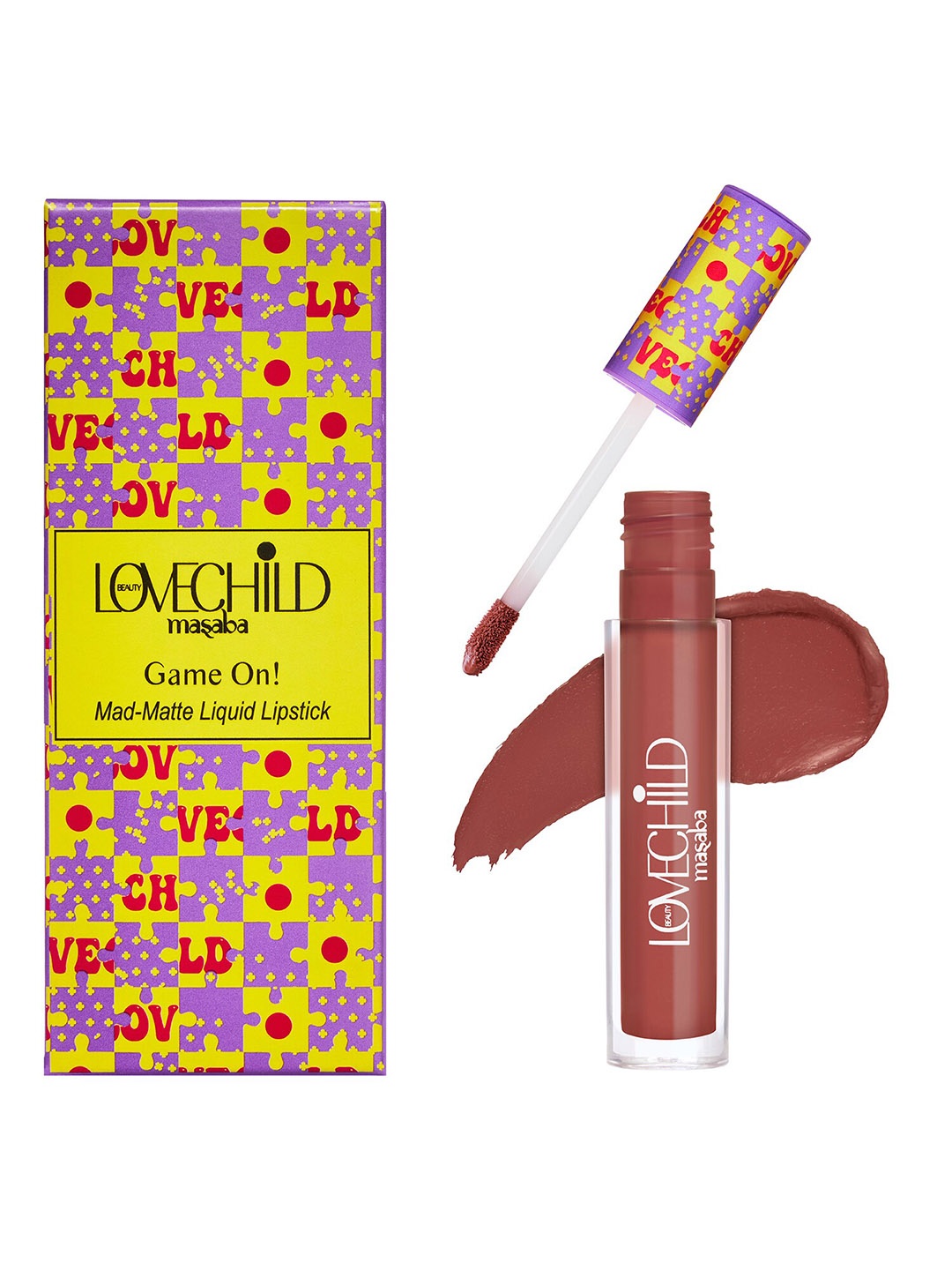 

Lovechild Masaba Game On Mad-Matte Liquid Lipstick 5 ml - It Fits 12, Brown