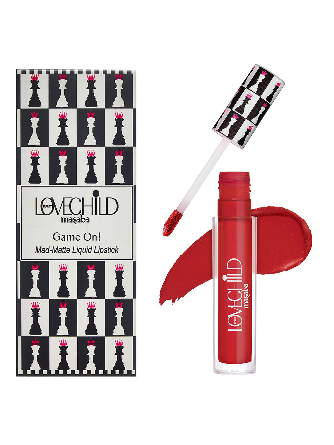 

Lovechild Masaba Game On Mad-Matte Liquid Lipstick 5 ml - Rani 01, Red