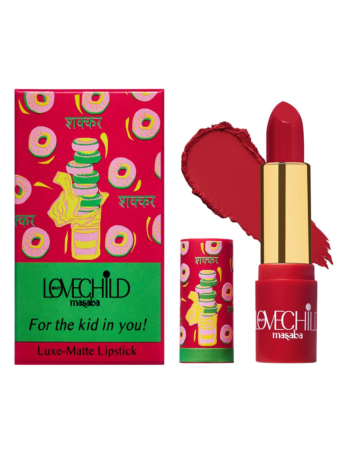 

Lovechild Masaba For The Kid In You Luxe-Matte Lipstick 4 g-Twisted 10, Red