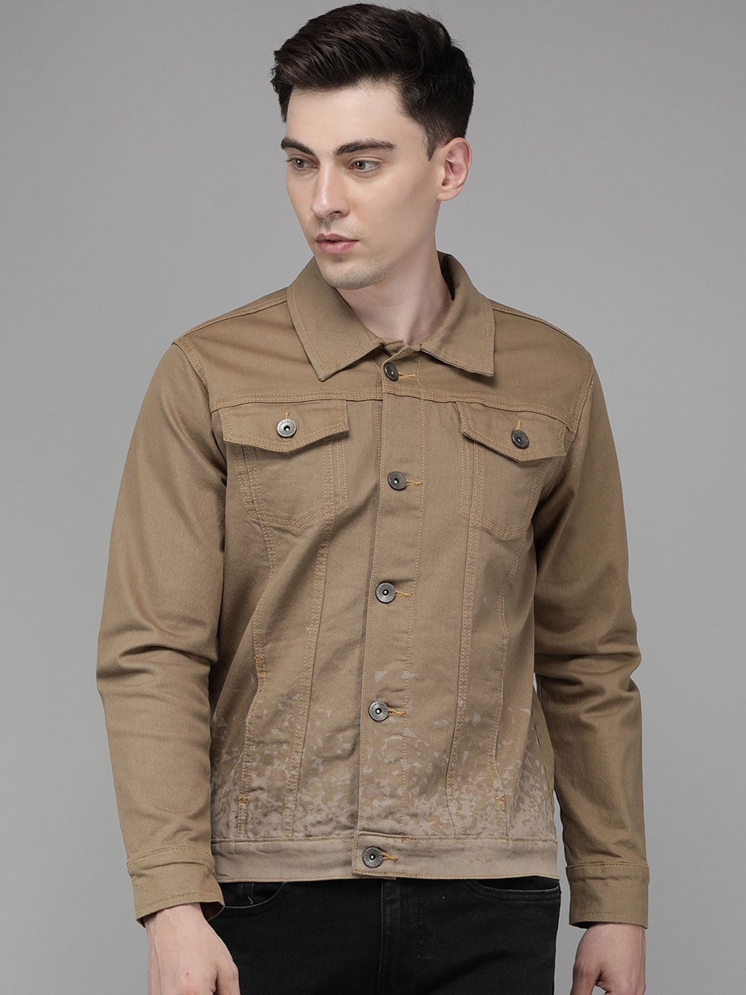 

Voi Jeans Cotton Denim Jacket, Khaki