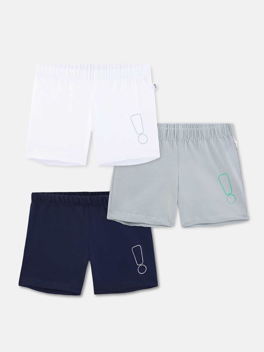 

You Got Plan B Girls Pack of 3 Antimicrobial Sports Shorts, Navy blue