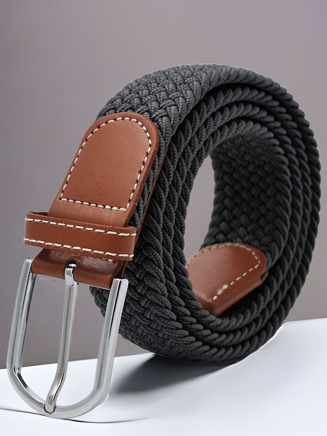 

ZORO Braided Stretchable Belt, Black