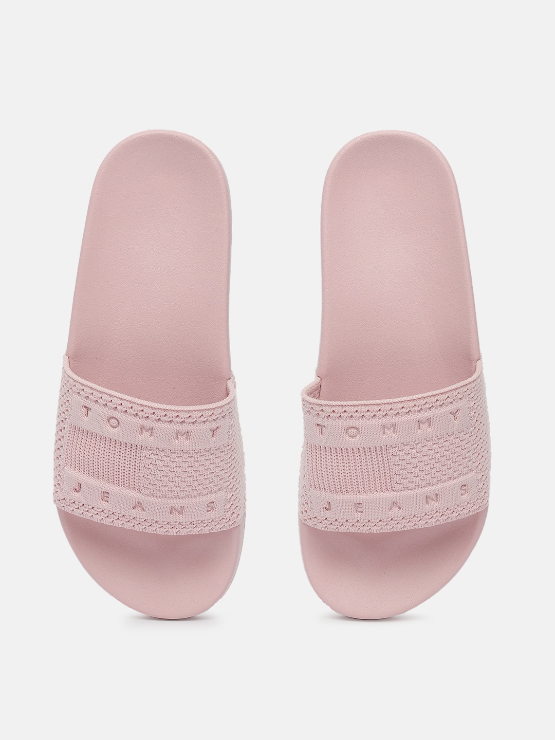 

Tommy Hilfiger Women Self Design Sliders, Pink