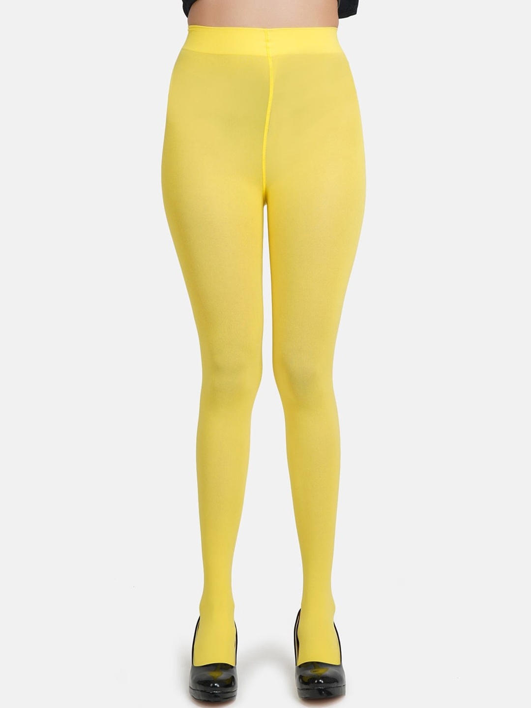 

N2S NEXT2SKIN Women Pantyhose Super Stretch Waistband Stockings, Yellow