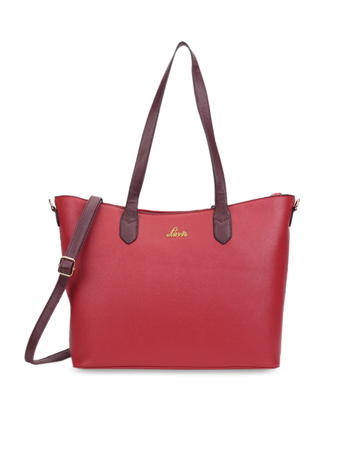 

Lavie Textured Structured Tote Bag, Red