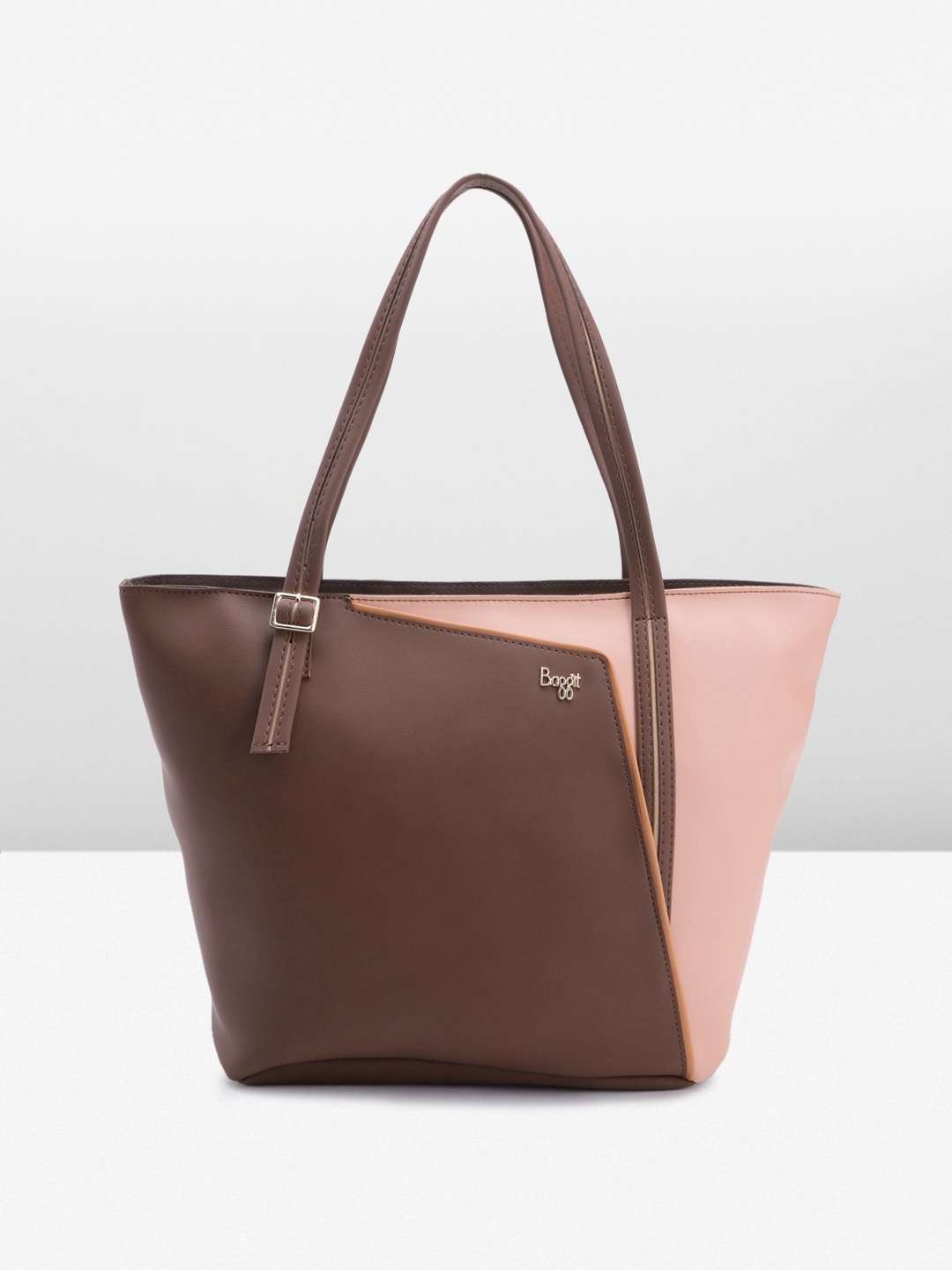 

Baggit Colourblocked Structured Shoulder Bag, Brown