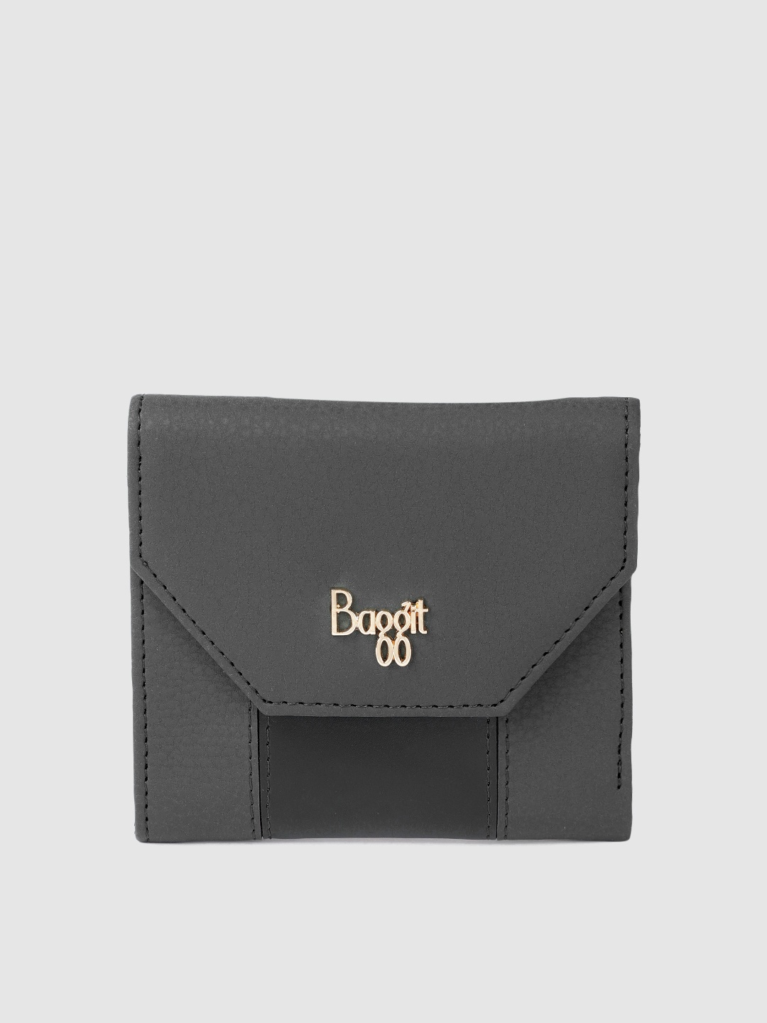 

Baggit Women Three Fold Wallet, Black