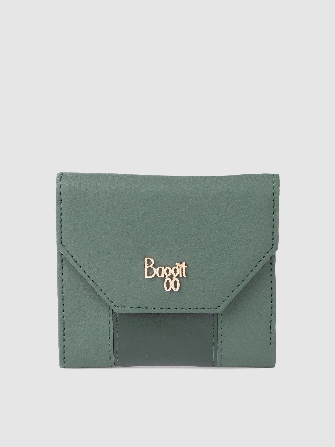 

Baggit Women Three Fold Wallet, Green