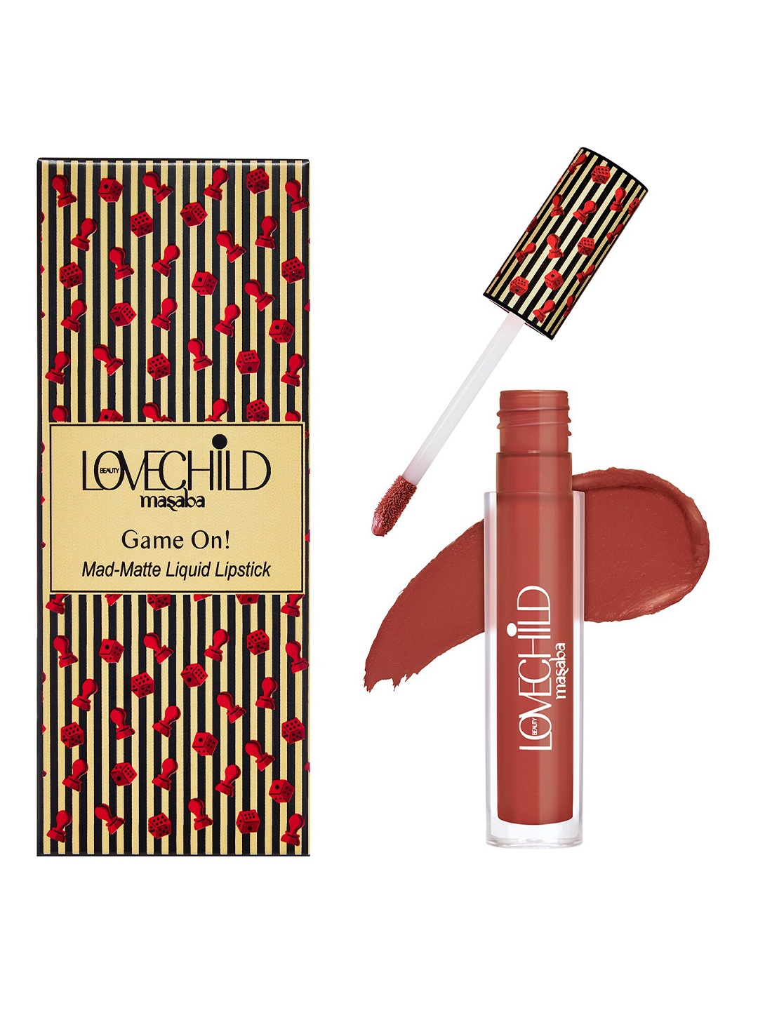 

Lovechild Masaba Game On Mad-Matte Liquid Lipstick 5 ml - Get Rollin 10, Brown