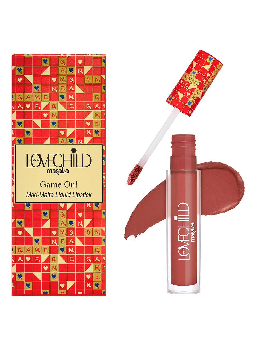

Lovechild Masaba Game On Mad-Matte Liquid Lipstick 5 ml - Double Star 06, Brown