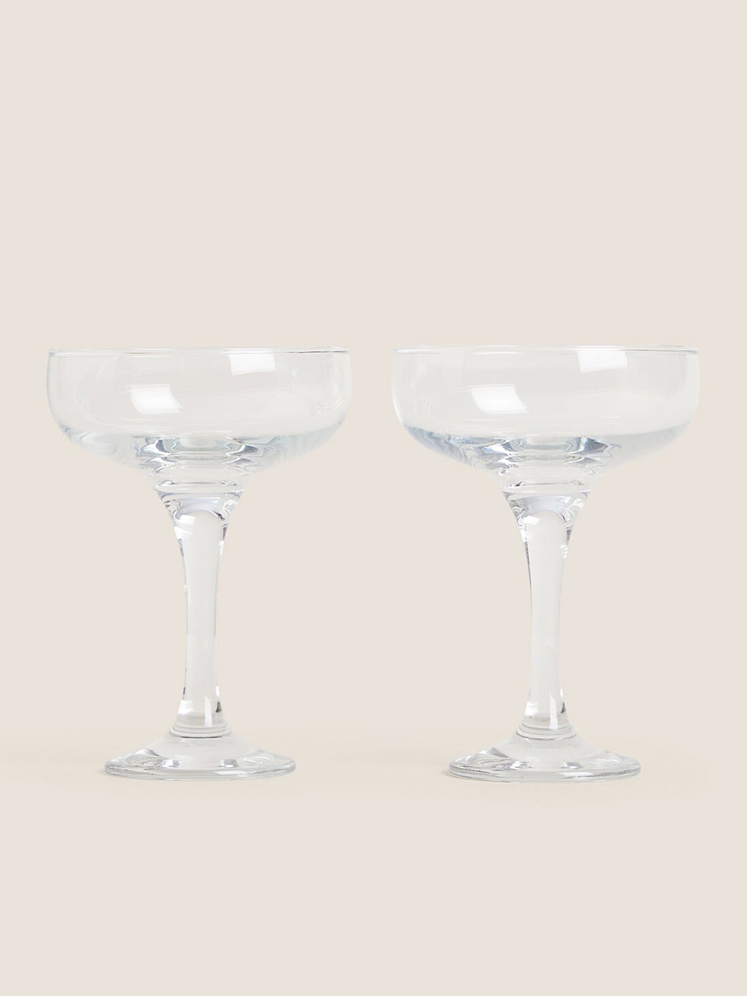 

Marks & Spencer Transparent 2 Pcs Martini Glasses- 250ml