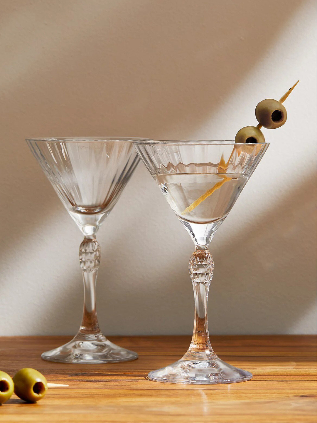 

Marks & Spencer Transparent 2 Pieces Textured Martini Glasses